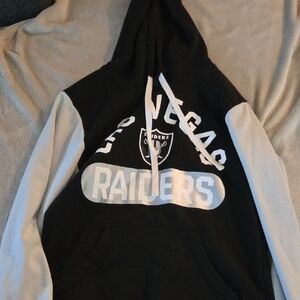 Las Vegas Raiders Black and Gray Hoodie